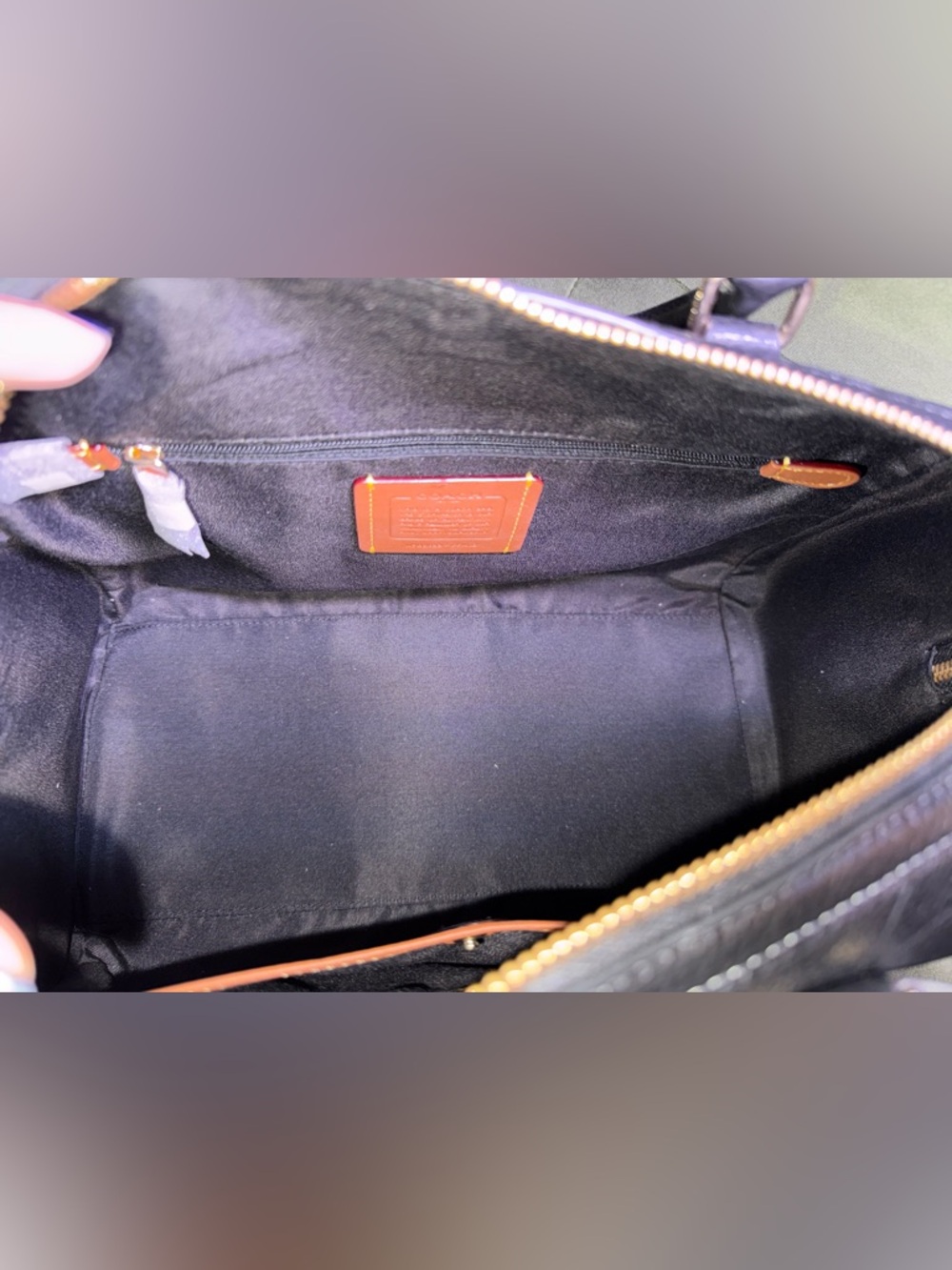 Rowan Large Satchel Bag In Signature Leather - Picture 12 of 16